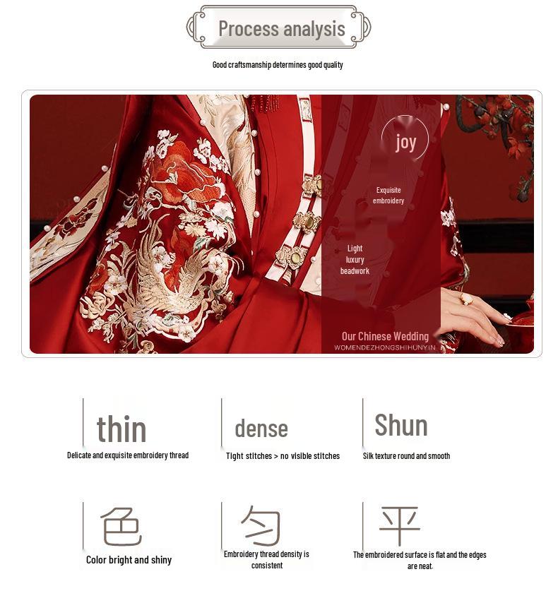 Ming Dynasty Xiuhefu Wedding Dress and Phoenix Crown – Chinese Bride's Traditional Formal Wear