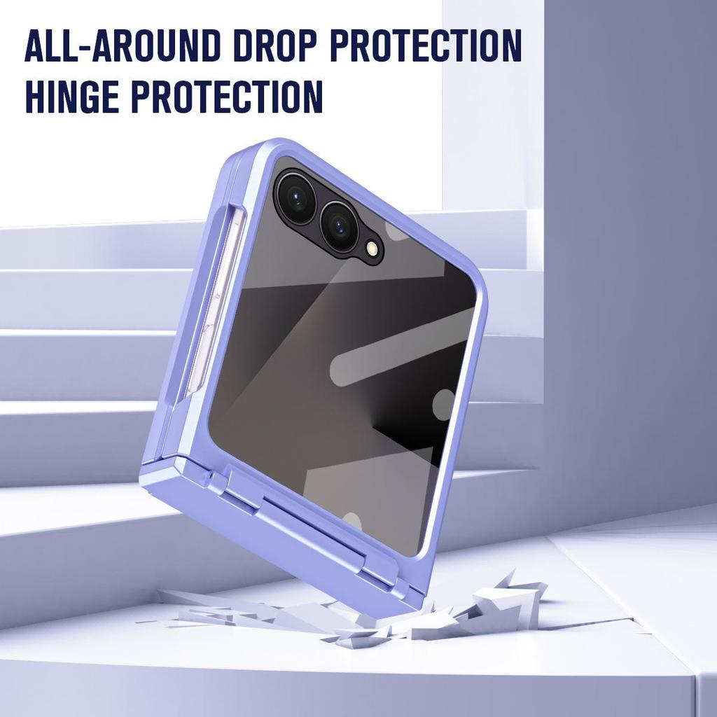 Samsung Z Flip 8 Hinged Phone Case with Integrated Full Coverage Protection for Flip 7/6