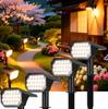 Ytimmly Solar Lights, Outdoor, Waterproof, Garden Lights, Outdoor Spot Lights, Light Sensor, Ultra-Bright 600lm, Monocrystalline Solar Panel, IP65,