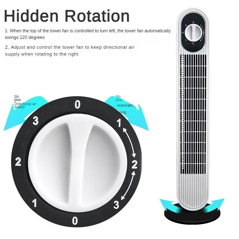 45W White Household Timed Vertical Fan Detachable Low Noise Air Conditioning Fan for Cleaning Wide Angle Air Supply Bladeless Electric Fan