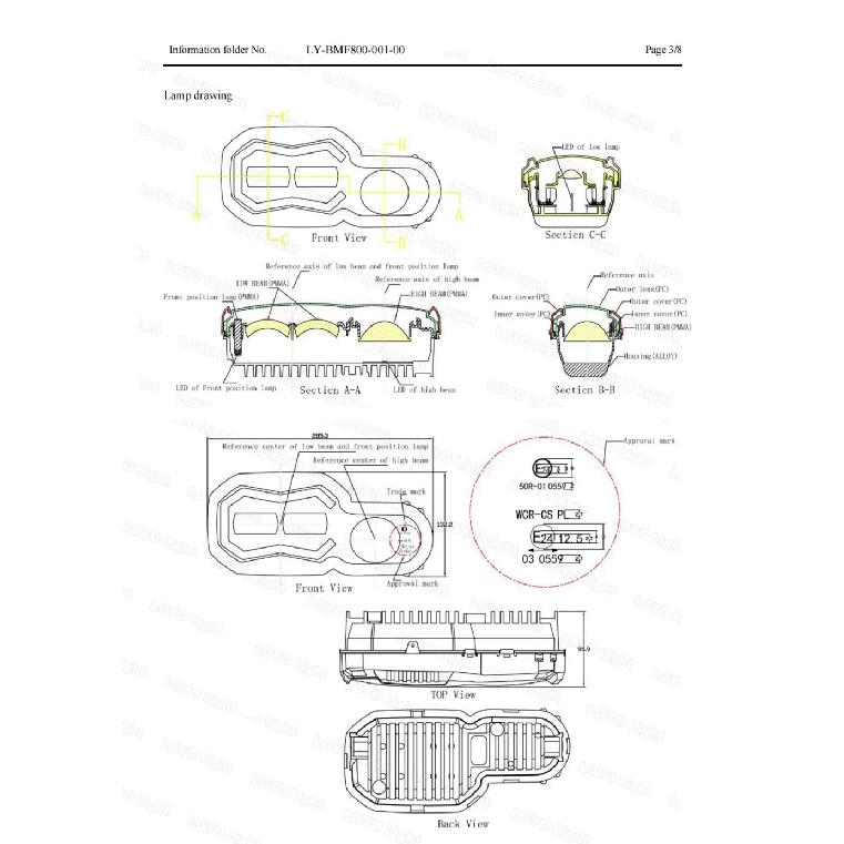 Brightest Led Headlight BMW F650GS F700GS F800GS F 800GS Adventure Explorers Headlamp Fog Lights High Low DRL For Motorcycle