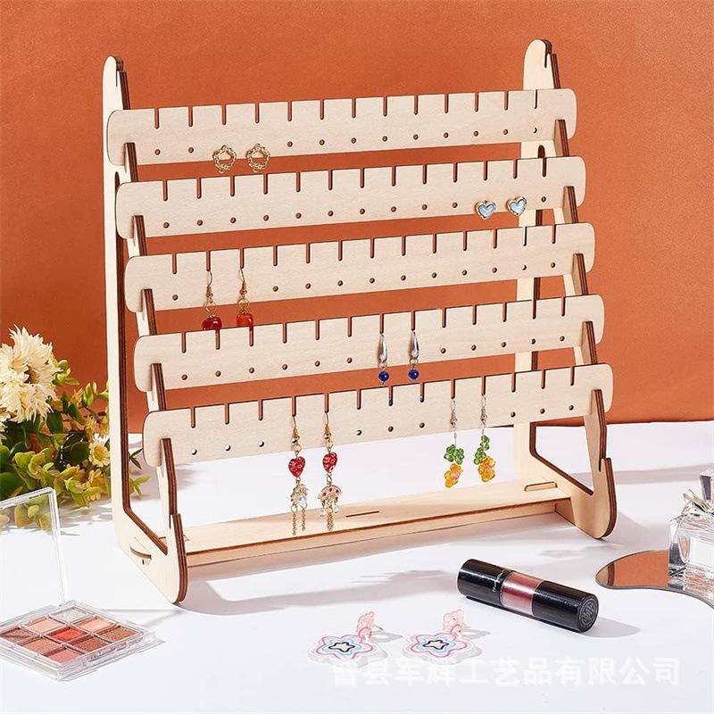 

Earring Display Stand Jewelry Storage Organizer Large Capacity Jewelry Storage Rack for Dresser Vanity Table Shop Selling шампанського