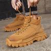 Autumn and winter new casual Martin boots men's shoes high-top tooling shoes heightening men's outdoor sports hiking shoes short boots