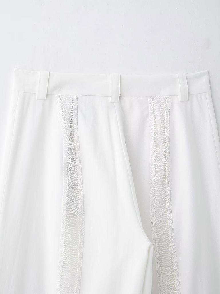 2025 Spring Women's European & American Style Long Sleeve Shirt and Pants Set