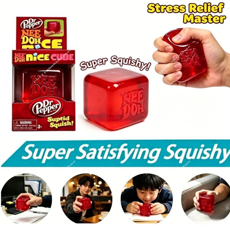 Bai Fen Bai Toys Hot Nee Doh Nice Cube Squishy Stress Ball Blind Box Relief Soft Squeeze Fidget Cube For Adults Fun Soft Stress Gifts Fidget Toys