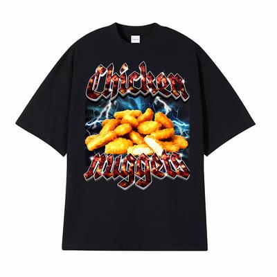 Heavy Metal Chicken Nuggets Funny Tshirt Men Women Fashion Retro Short Sleeve T Shirts High Quality 100 Cotton Comfort T Shirt