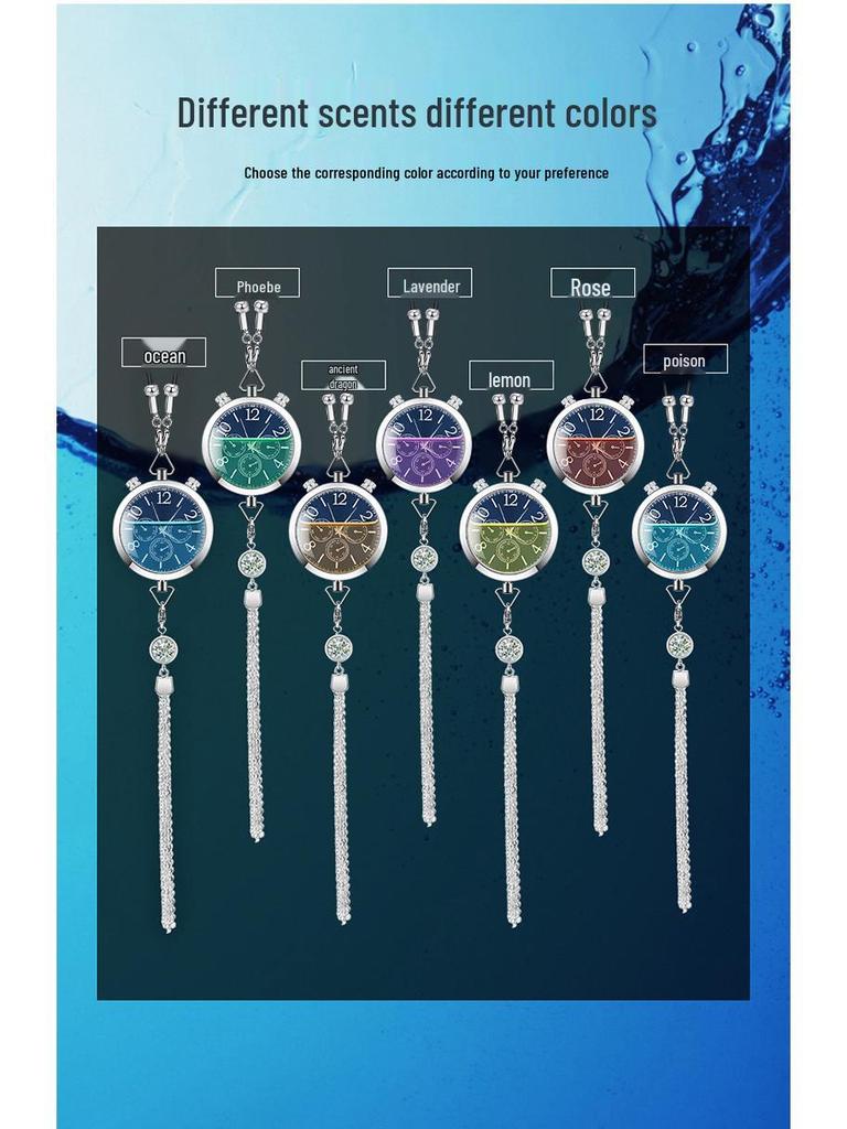 Hanging Car Air Freshener Pendant - Essential Oil Aromatherapy Deodorizer with Long-lasting Light Fragrance for Car Interior Decoration