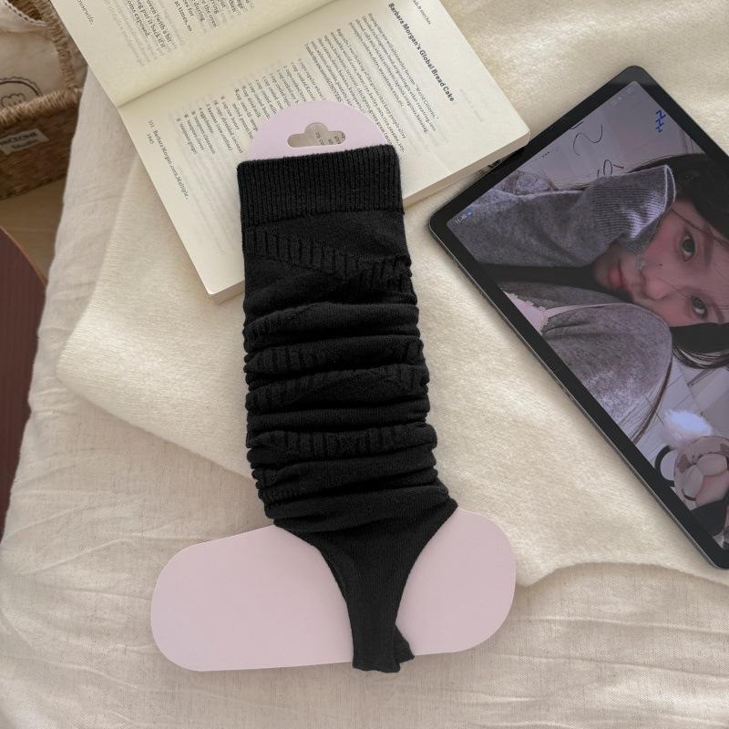 Winter and Autumn Thick-footed Socks, Ankle Socks, Stocking Sets, Women's Ballet-style Plain-colored Ankle Socks, Calf-length Stockings
