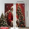 2pcs 2D flat printing Merry Christmas Popular Drapes Santa Claus Christmas Gifts Bag Fabric Without Electricity Festive Wall