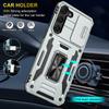 For Samsung S26 Ultra S25 Edge S24 S23 FE S22 S21 Plus Heavy Duty Protection Case Hard 2 in 1 Slide Camera Kickstand Phone Cover