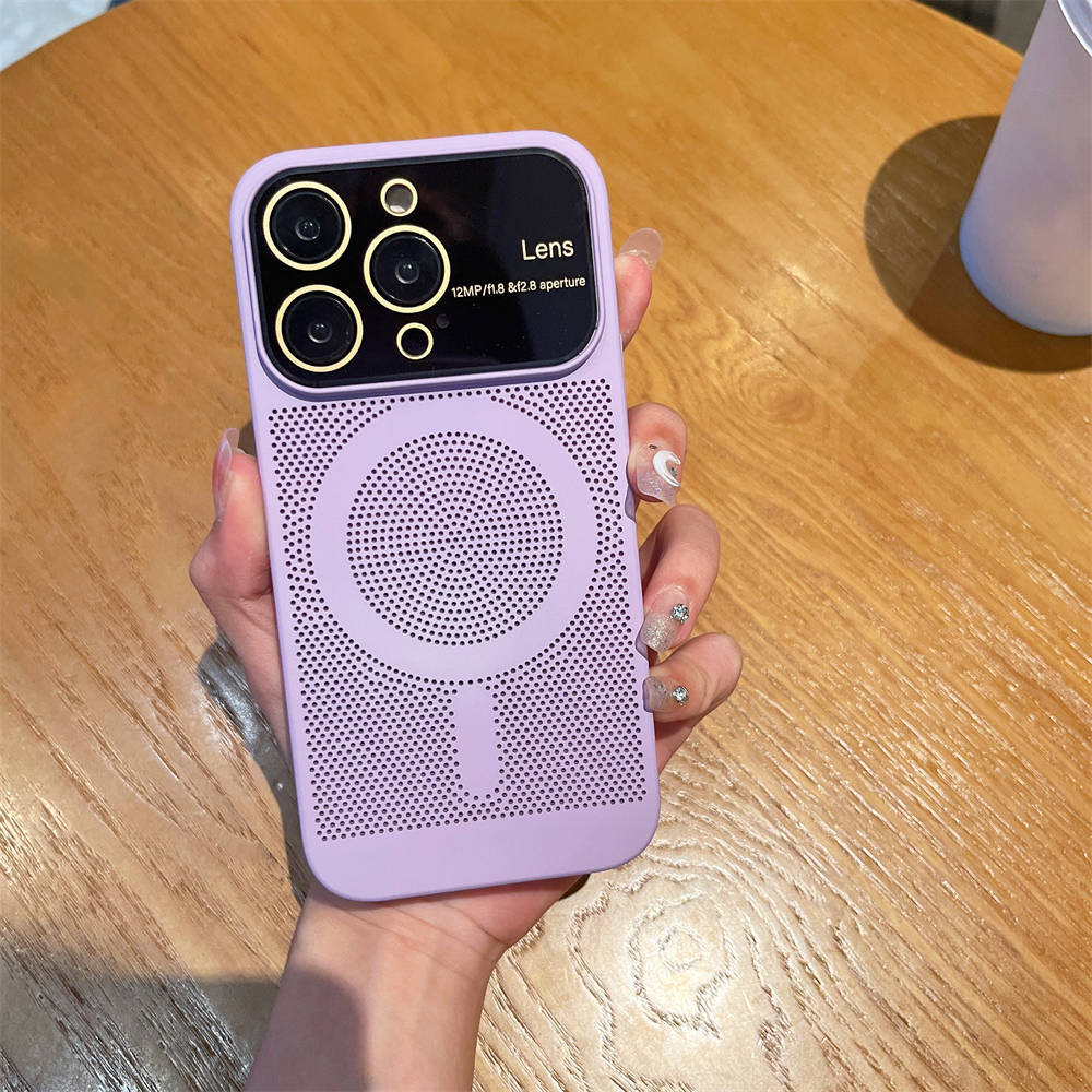 Disiparea căldurii de răcire pentru husă Magsafe pentru iPhone 13 14 Pro Max 12 Pro 11 14Plus Film complet pentru cameră, metal, capac dur ultra subțire