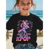 Kids T-shirt Cartoon Print T-shirt Fashion Casual Short Sleeve Tees Summer Girl Tees Tops Clothing