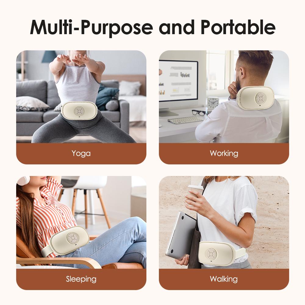 Wireless Electric Bian Stone  Abdominal Massager Fat Burner Multifunctional Rubbing Belly Instrument Belly Cellulite Remover