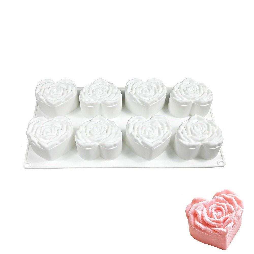 Heart Shaped Mousse Cake Mold Nonstick Silicone Cake Mold Gift Dessert Mold Valentine's Day