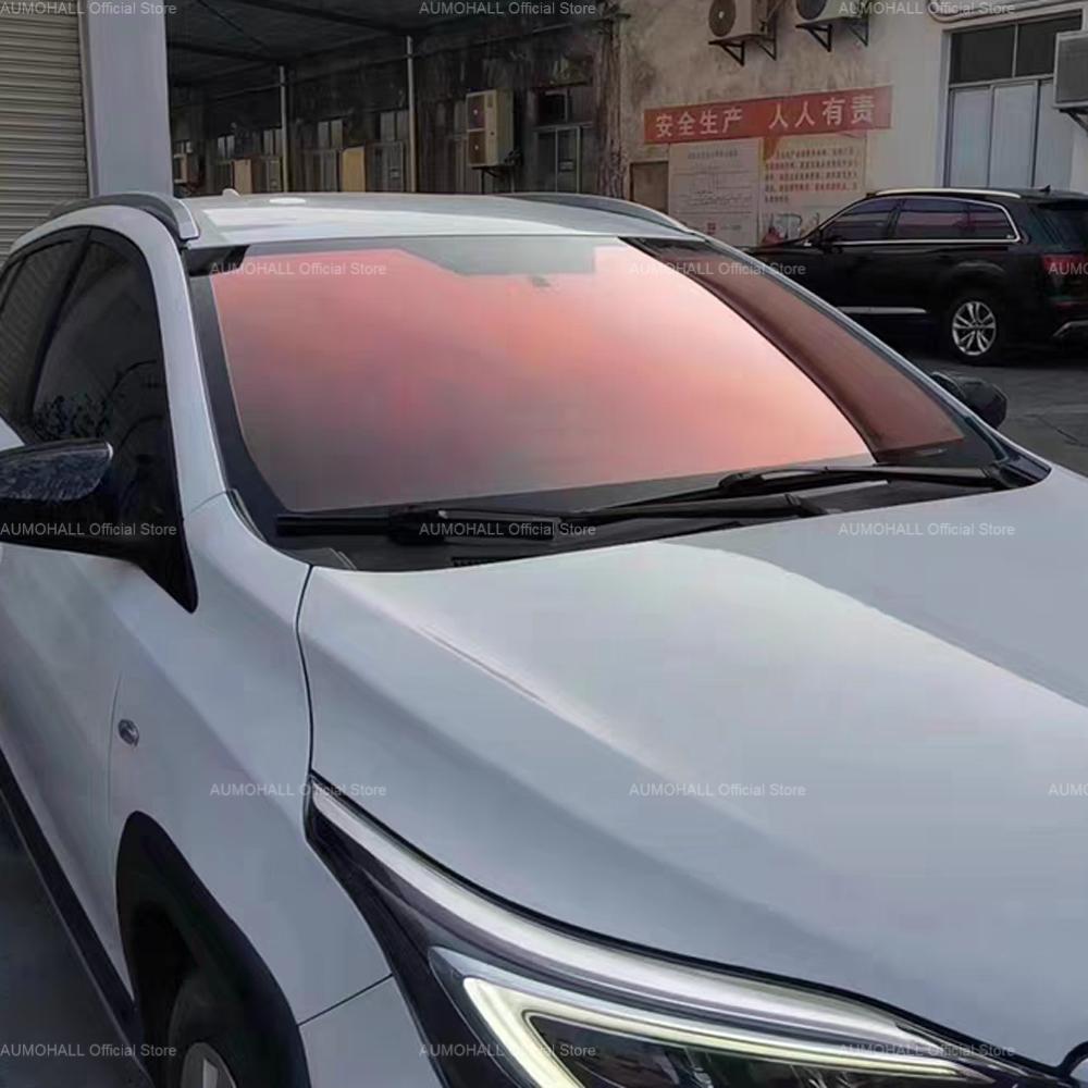 1.52mX30m VLT 82% Red Storm Chameleon Car Window Tint, Windshield Tints Decals Foils Solar Tinting Film UV Block Wholesale