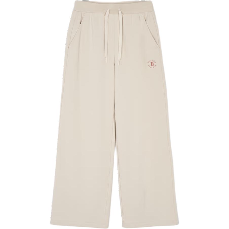 

New MLB Basic Boston Red Sox Casual Pants Women s Dark Cream 3FPTB0744-43CRD M
