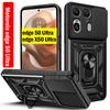 Slide Camera Funda pro Motorola Edge 50 Ultra 5G Case Armor Ring Stand Ochranný kryt pro Motorola Moto Edge X50 Ultra Capa