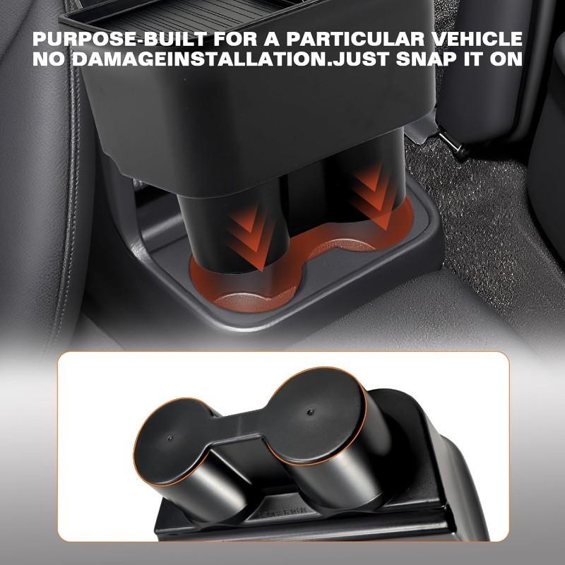 Upgraded Car Trash Can Accessory For Toyota Sienna -2025 Trash Bin& Organizer With Lid, Back Seat Cup Holder