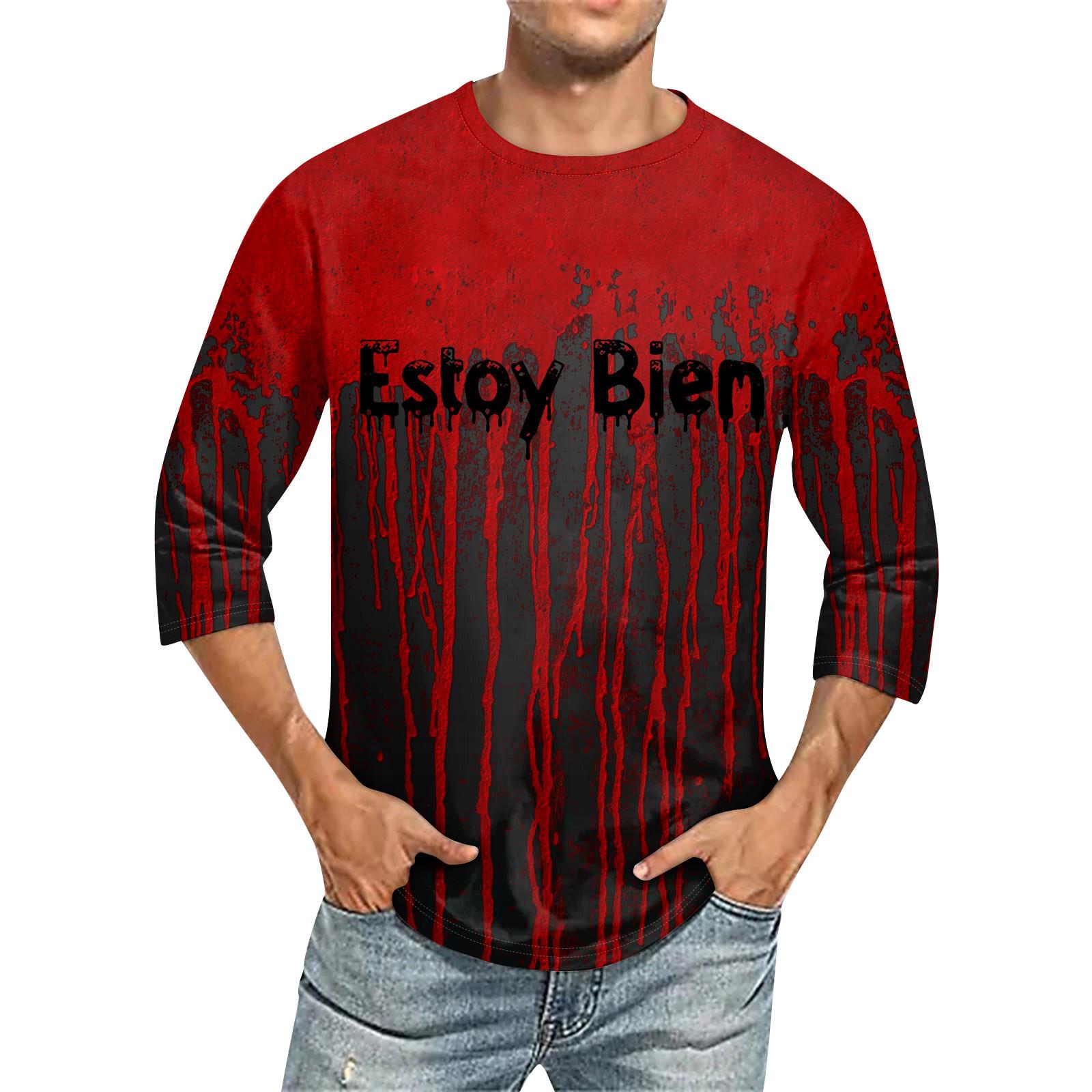 

Мужская футболка Футболки с графическим текстом Pool3D печать Уличная повседневная одежда с короткими рукавами и принтом Базовая одежда M винный