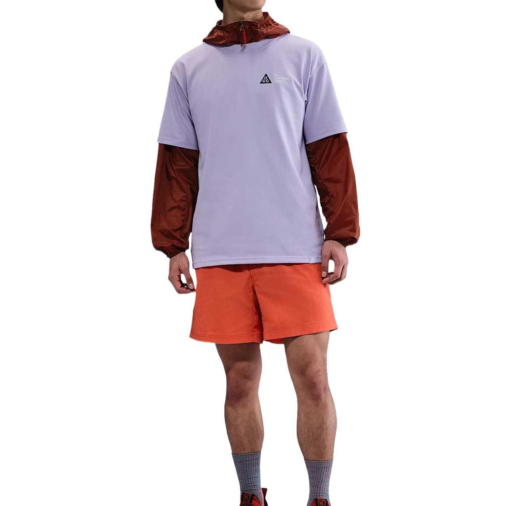 Nike T-shirt Manches Courtes Polyvalent Confortable Élégant Doux ACG Hommes Hauts Violet HJ0801-515
