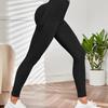 High Waist Sports Leggings Tummy Control Quick Dry Yoga Pants for Women Gym Running Black M