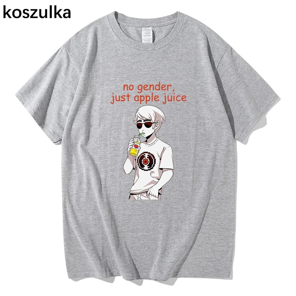 Homestuck Pólók Nincs Nem, Csak Almalé Vicces Férfi/női Pulóver Vintage Nyári Pamut Harajuku Rövid Ujjú Póló