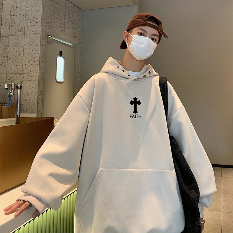 

Мужской худи, модный бренд, осень-зима, американский кэжуал, пуловер 5XL абрикосовый