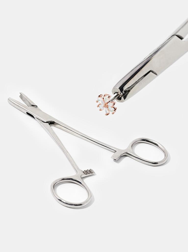 Minimal Piercing Surgical Steel Piercing Ball Forceps Removal Replacement Tool Forceps