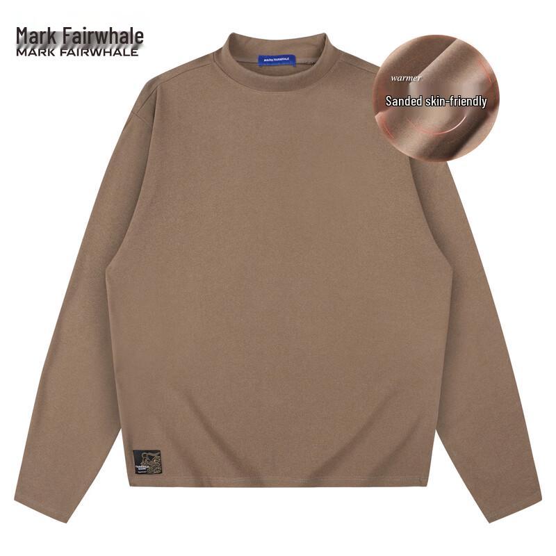 

Mark Fairwhale Men s Brushed Stand-Collar Long-Sleeve T-Shirt L