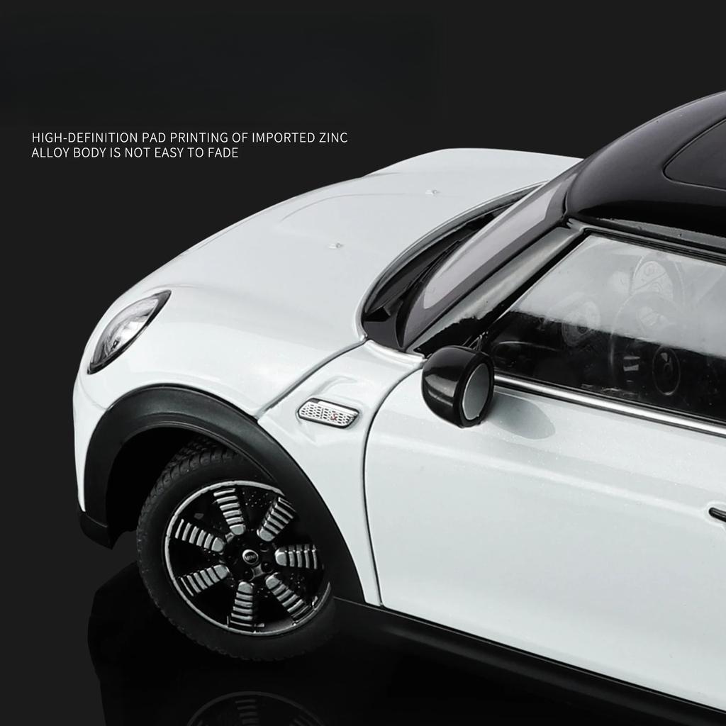1/18 BMW Mini Cooper S Alloy Metal Diecast Model Car Home Trendy Ornaments & Computer Desktop Decoration High Simulation Vehicle