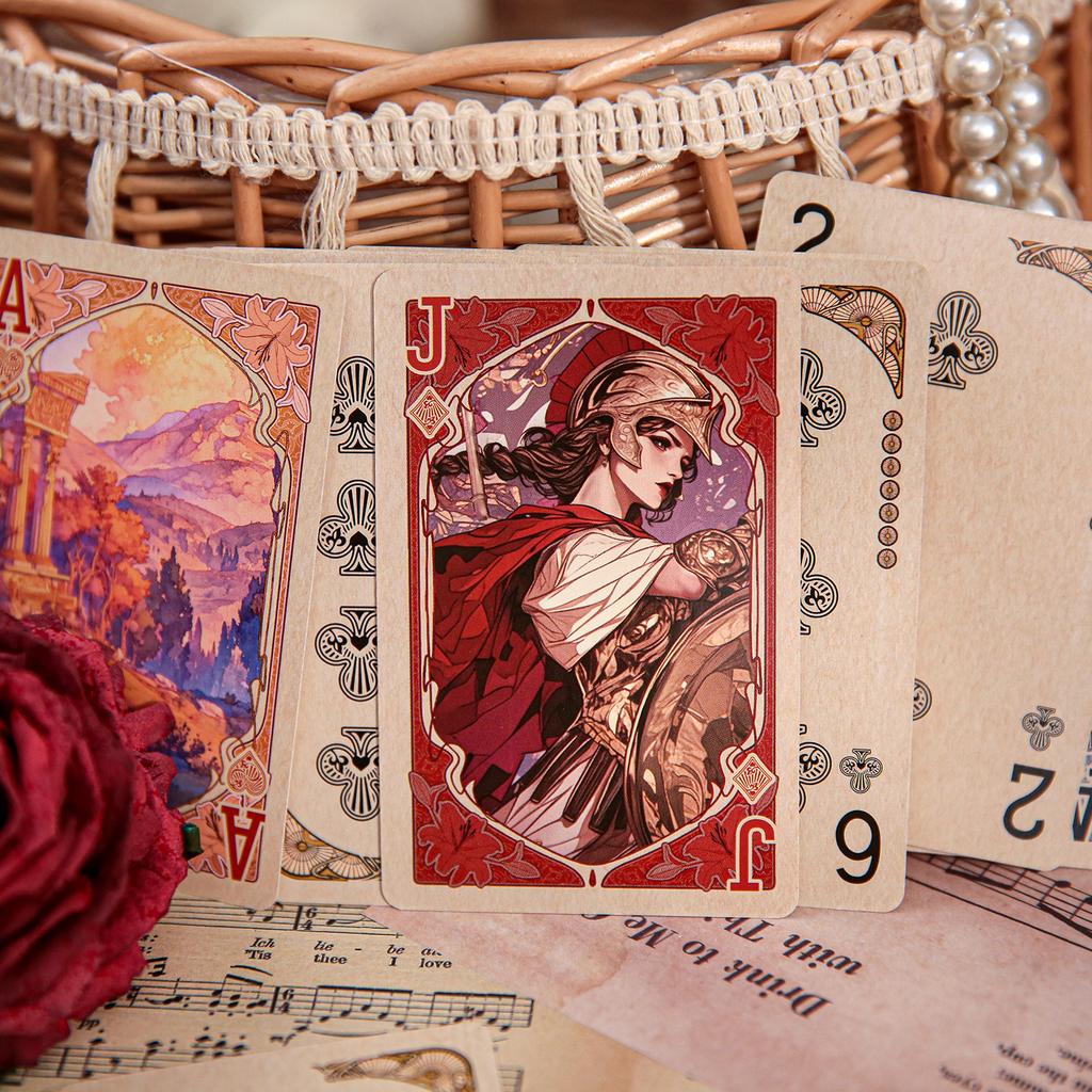 55sheets God Prayer Series Poker Cards Durable Game Prop Cards Friends Gathering Festival Gifts Diary Scrapbook Decorative Cards