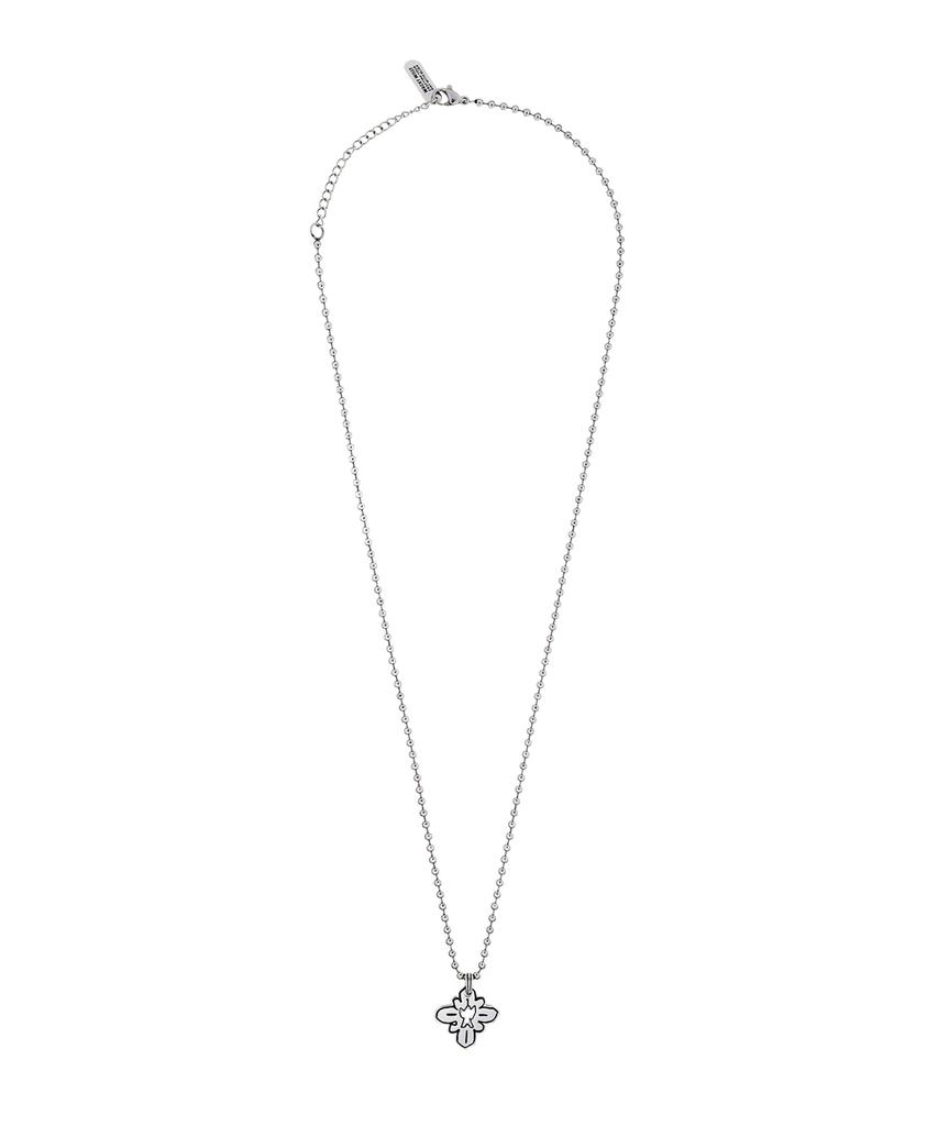 Wacky Willy Drawing Necklace Silver