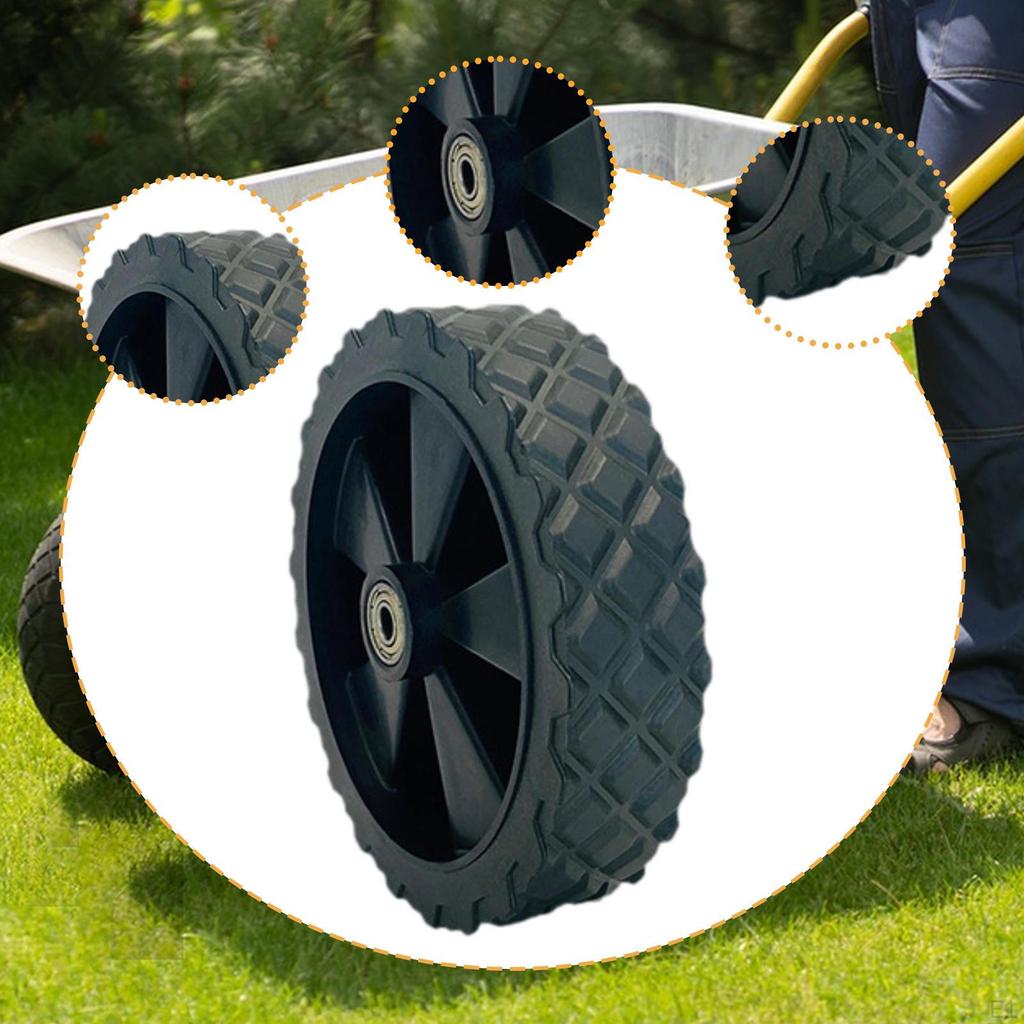 Cart Wheel Pneumatic Easy to Install Wheelbarrow Made of PP PVC Suitable for Gardening