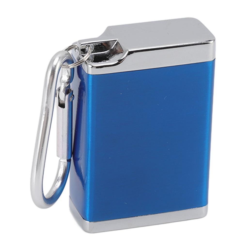 Ashtray Portable Mini Zinc Alloy Fireproof Delicate Ashtray Keychain with Buckle Lid