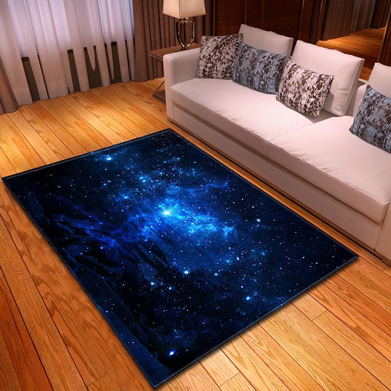 Simple And Mysterious Starry Sky Living Room Carpet Bedroom Dining Room Floor Mat Pattern Size