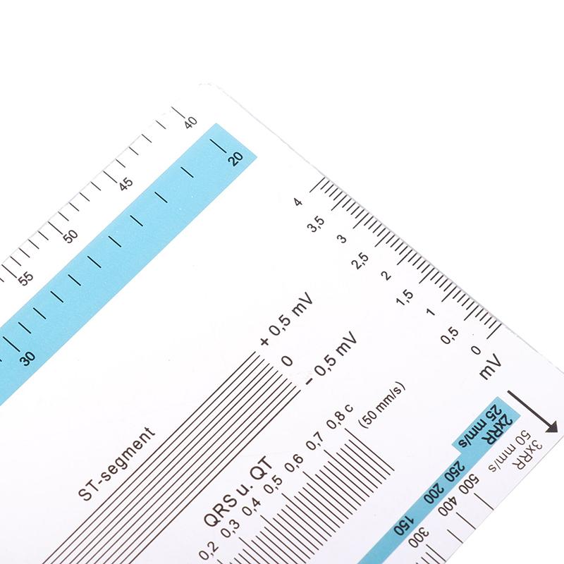 Ecg Ruler Ecg Student Pocket Reference Guide Electrocardiogram Ruler Cardiogram Transparent Soft Heart Rate Ruler