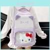 Hello Kitty Rucksack für Mädchen und Teenager aus Nylonmaterial mit süßem Tiermuster für den täglichen Gebrauch