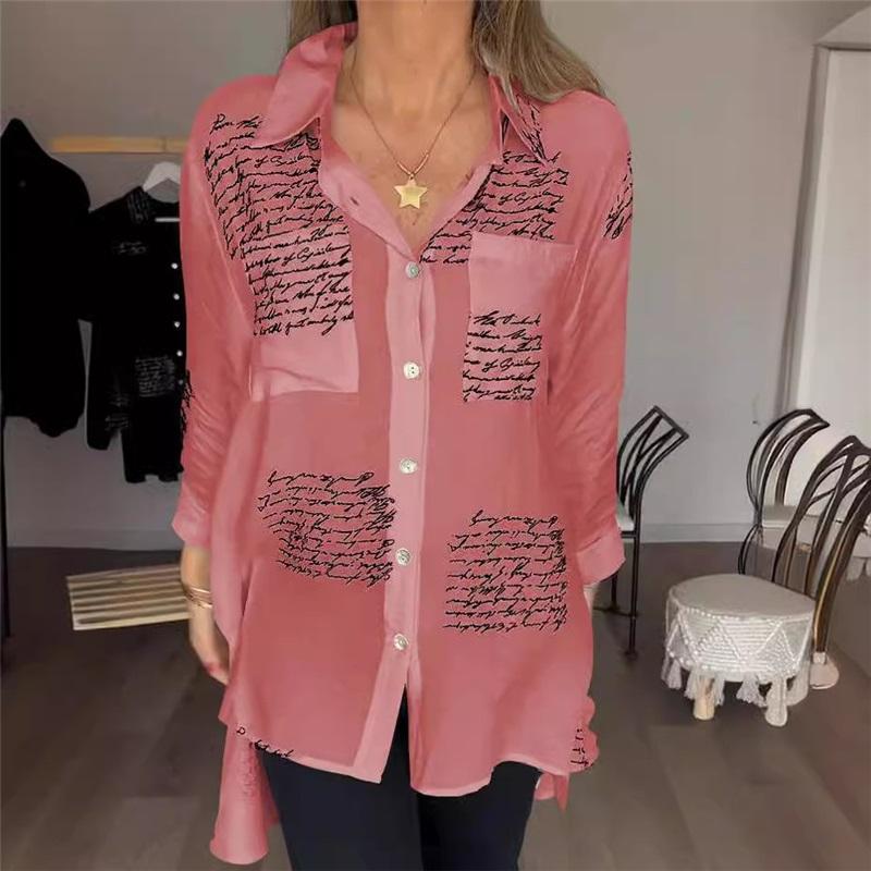 Spring-Summer Women's  Loose Drop-Shoulder Casual Shirt In European And American Style