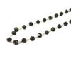 Les Trésors De Lily [P2388] - Gold Plated Bracelet 'Sissi' Black - 17.5 Cm 4 Mm