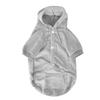 Winter Pet Clothes Costume with Hat Button Keep Warm for Dog Cat Gray