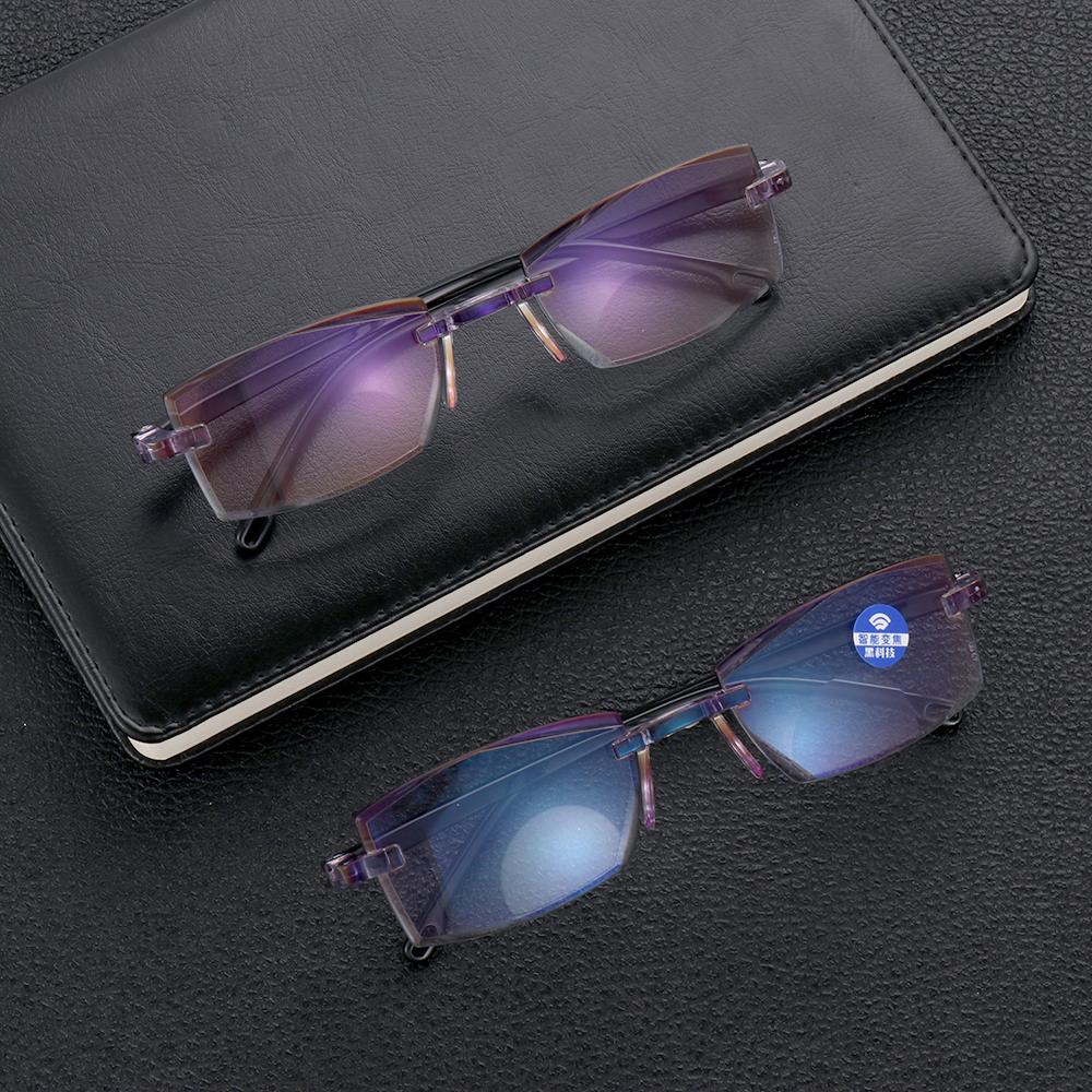 Smart Glasses mit automatischer Anpassung Männer Lupenbrille Lesebrille Frauen Anti-Blaulicht +1,0-+4,0 Brille