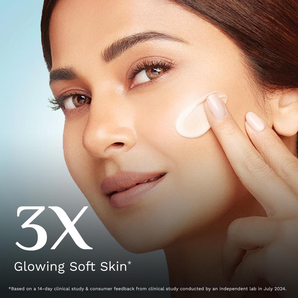 Pilgrim Glow Moisturizer Cream For Face With Brightening Hydration, Lightweight Non Greasy Daily Care For Men Women 50 g