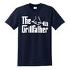 The Grillfather Funny T-Shirt Dad Grandpa Grilling BBQ Meat Humor Joke Tshirt