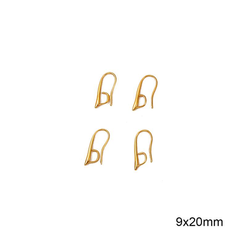 18K Gold-Filled Tarnish-Resistant Ear Hooks with Bead Cup for DIY Tassel Stud Earrings