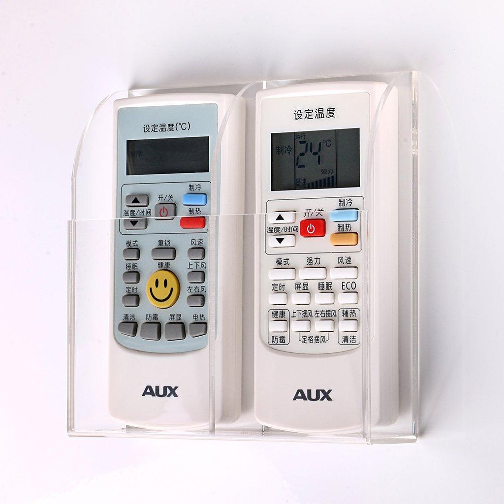 Sumnacon Remote Control Storage Wall Mount Remote Control Rack Remote Control Case Remote Control Stand Acrylic TV Air Conditioner Small Item Storage