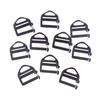 10Pcs Webbing Buckles Quick Release 25Mm Backpack Strap Ladder Slider For Luggage Sack Hiking Backpack Strap