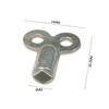 Exhaust Valve Key 5×5mm Shatterproof Material Silver Zinc Alloy