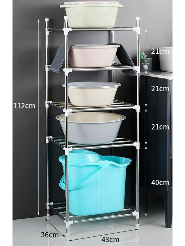 LIEI Stainless Steel Suction Cup Basin Storage Rack