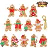 Gingerbread Man Ornaments Xmas Tree Hanging Pendant 2025 Merry Christmas Decorations for Home 2025 New Year Gift Navidad Noel