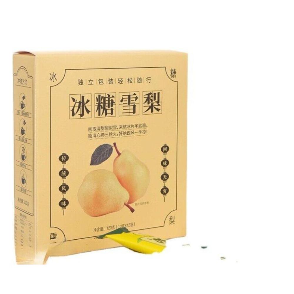 Zucchero ghiacciato Pera di neve Bevanda solida Punch Ghiaccio Rinfrescante Sollievo 100g 10g*10